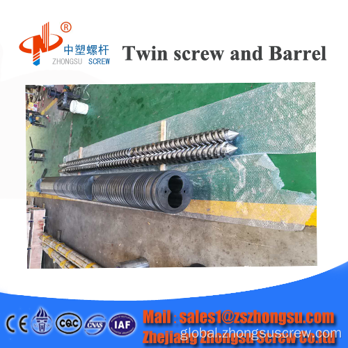 Parallel twin screw barrel PVC cylinder twin screw extruder Supplier